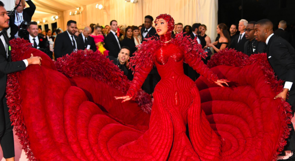 Cardi b met gala red carpet best sale